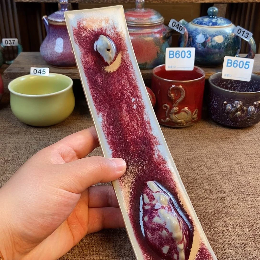 瓷片钧瓷茶壶茶具
