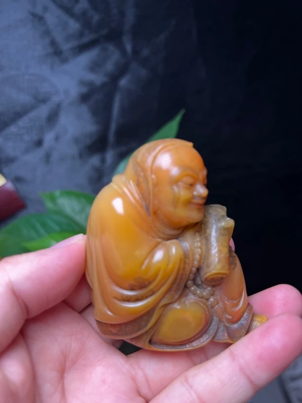 精品收藏级极寿山中板田黄冻石