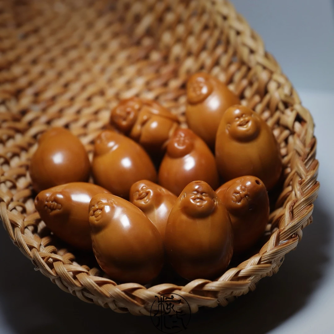 《水滴弥勒》纯手工雕刻水晶核！设计感满满水滴核型直径13精致小串！