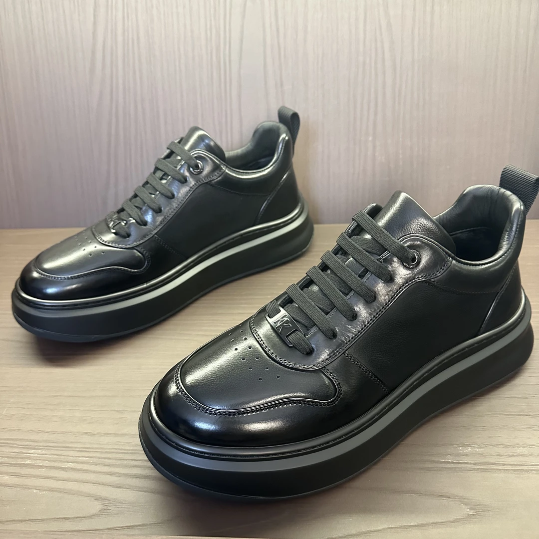 广州手工皮鞋厚底休闲男鞋爆款超轻百搭舒适33760-20