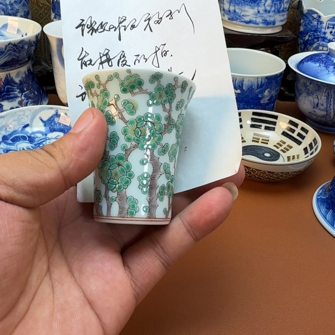 杯子陶景德镇全手工手绘陶瓷