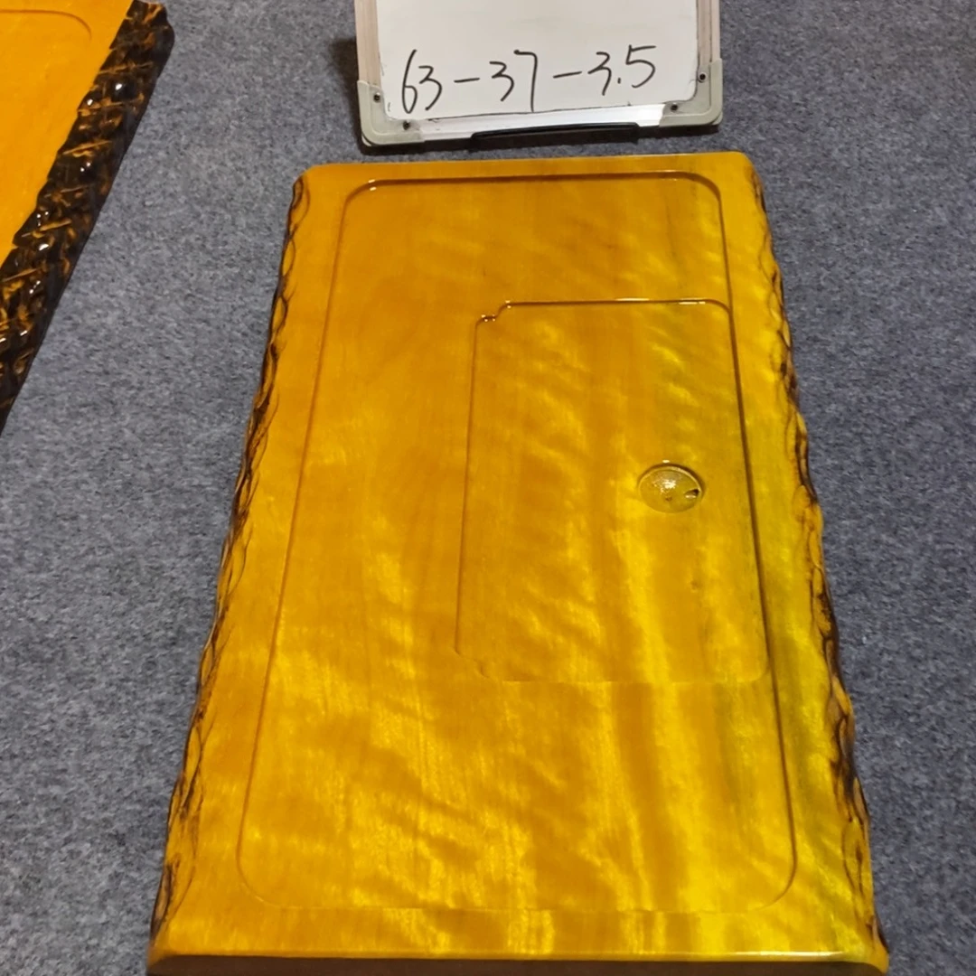东***亚非洲大叶金丝楠木茶盘