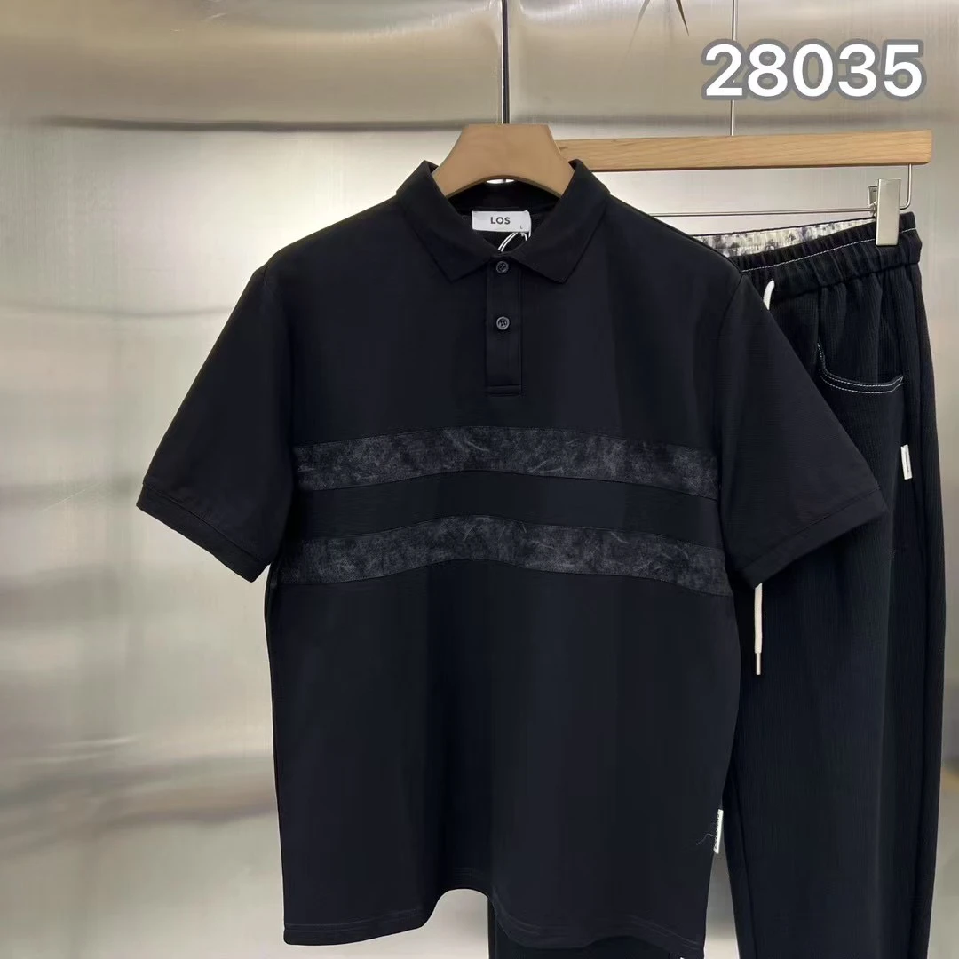 免烫印花夏季青春活力短袖Polo衫男士polo白色春夏
