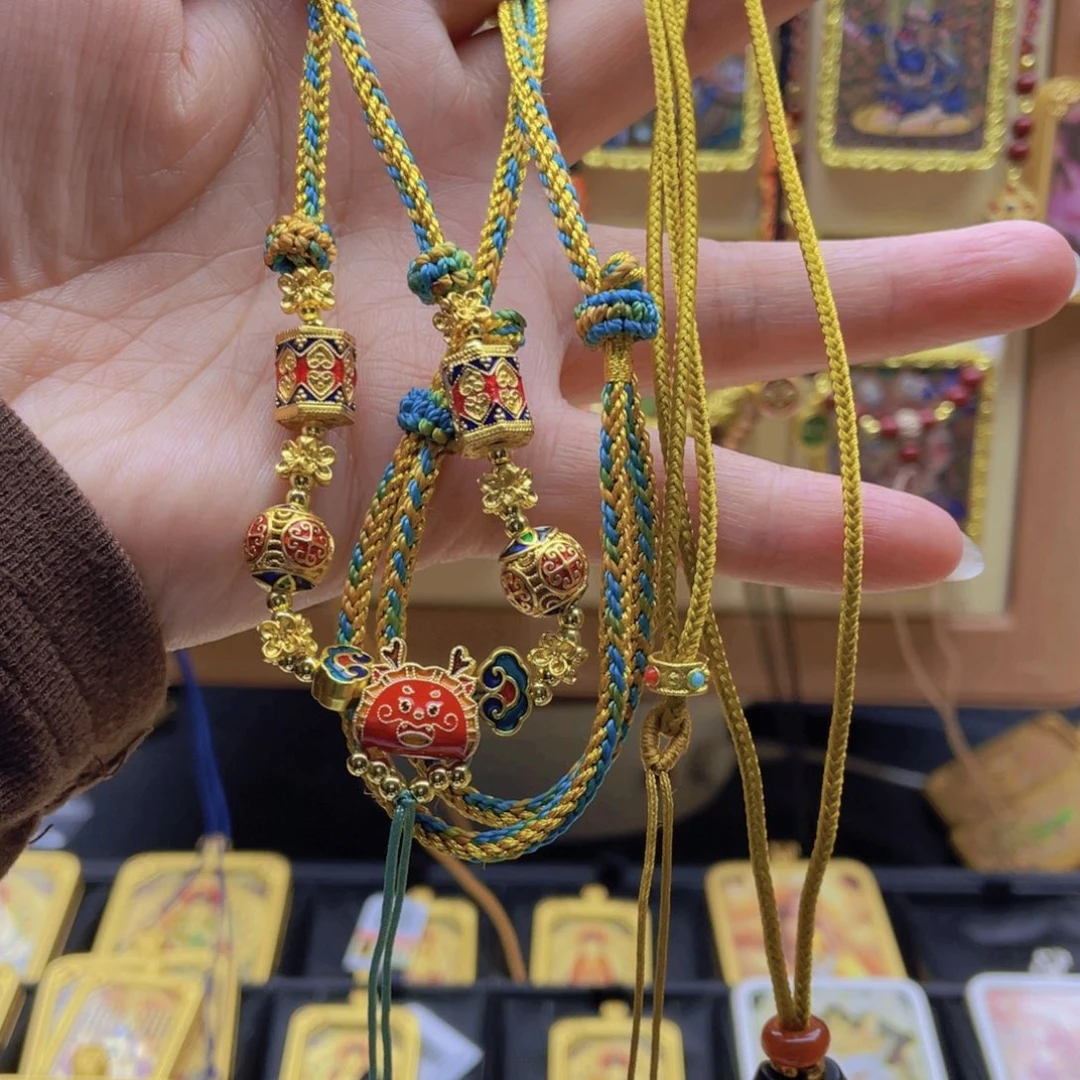 吊坠墨***珠唐卡一步到位后又在新