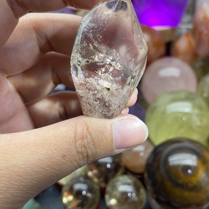 水晶珠宝半成品未镶嵌94粉幽灵