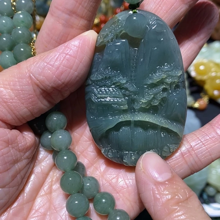 岫玉岫玉吊坠未镶嵌