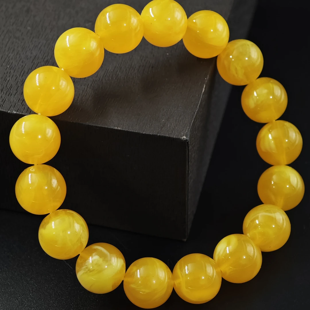 【古典珍藏】古玄黄G267时尚气质树脂手串手链