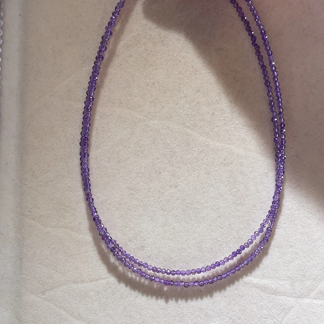 紫晶颈饰未镶嵌大气款