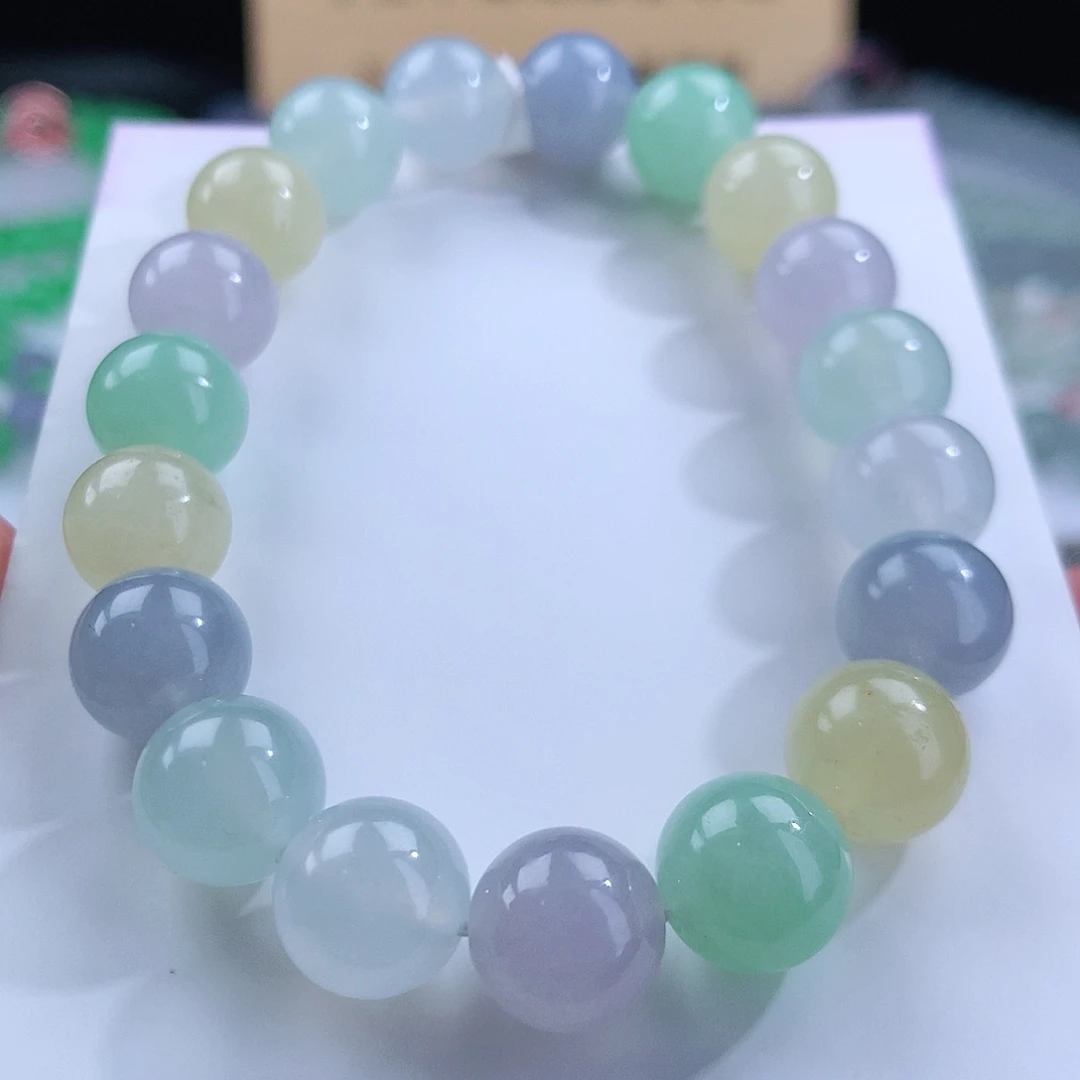 翡翠手链未镶嵌卡10mm