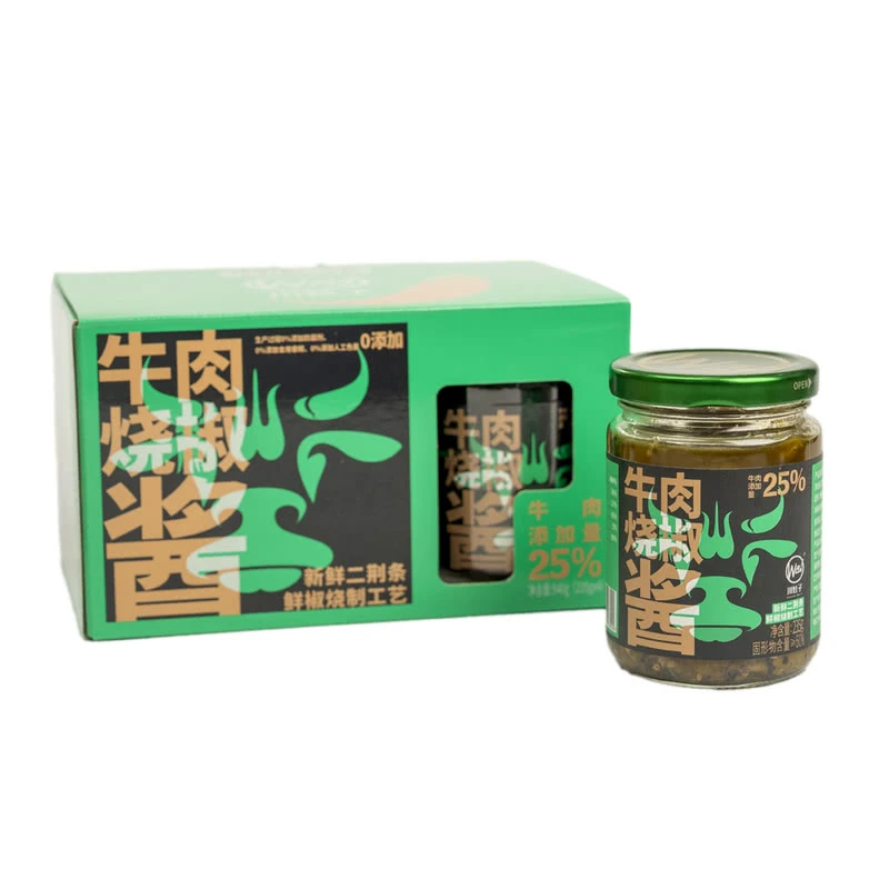 川娃子 牛肉烧椒酱(半固态复合调味料) 940g(235g*4)