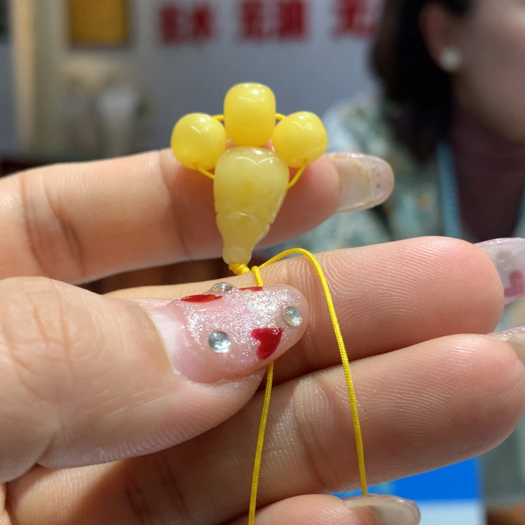 蜜蜡裸石未镶嵌四件套