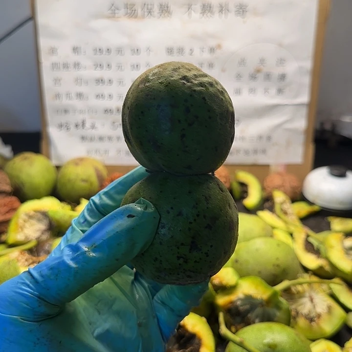 吊坠文玩核桃白狮子中2颗