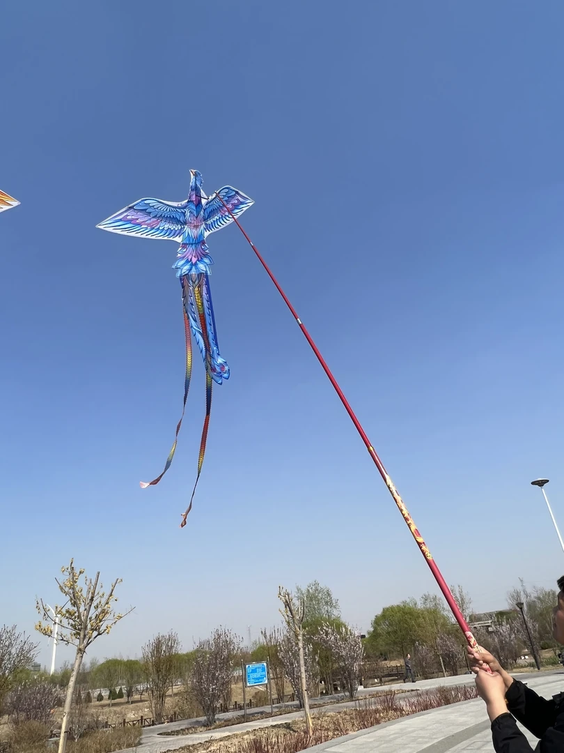 高杆凤凰中老年表演舞龙道具