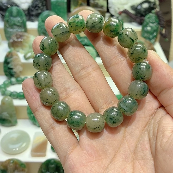 独山玉未镶嵌手串卡12.9