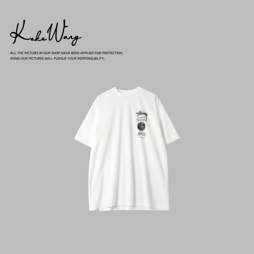 KOKO WANG夏季创意字母皇冠印花显瘦百搭圆领短袖T恤N5705E18T48