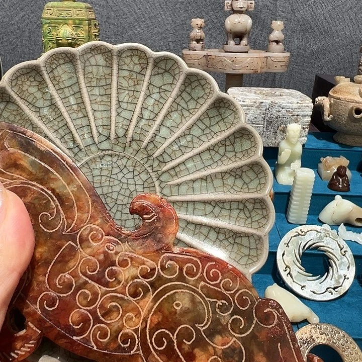 小***星瓷片瓷器制作工艺品