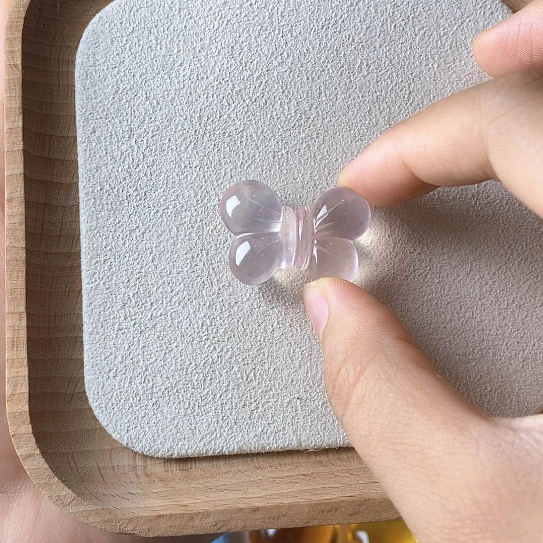 水晶珠宝半成品未镶嵌吊坠