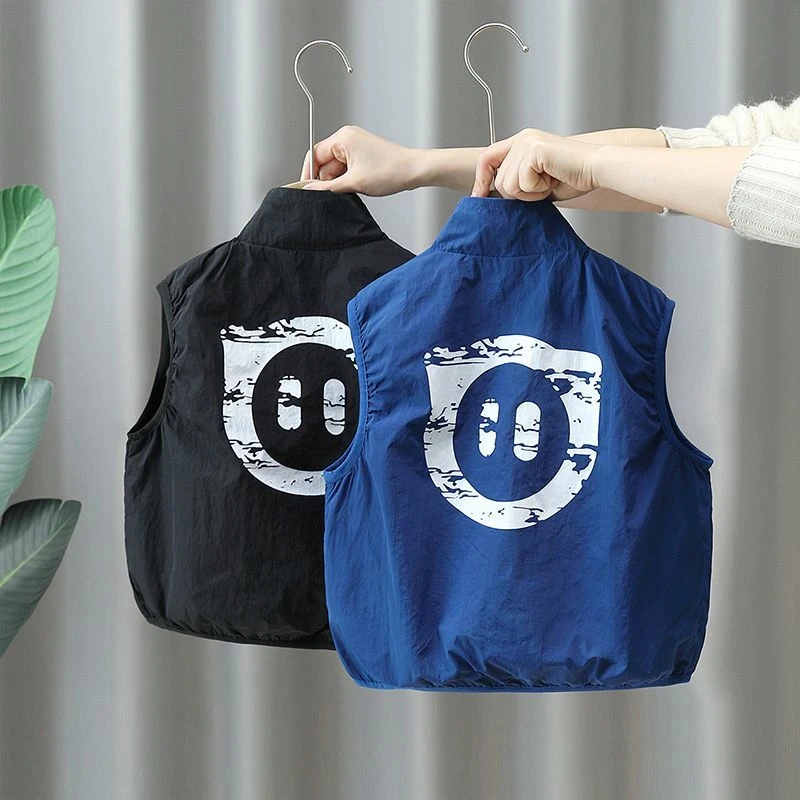 新疆西藏包邮男童工装马甲春秋2025新款儿童外穿春装帅气时髦潮小