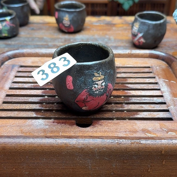 纯手工制作粗陶茶具