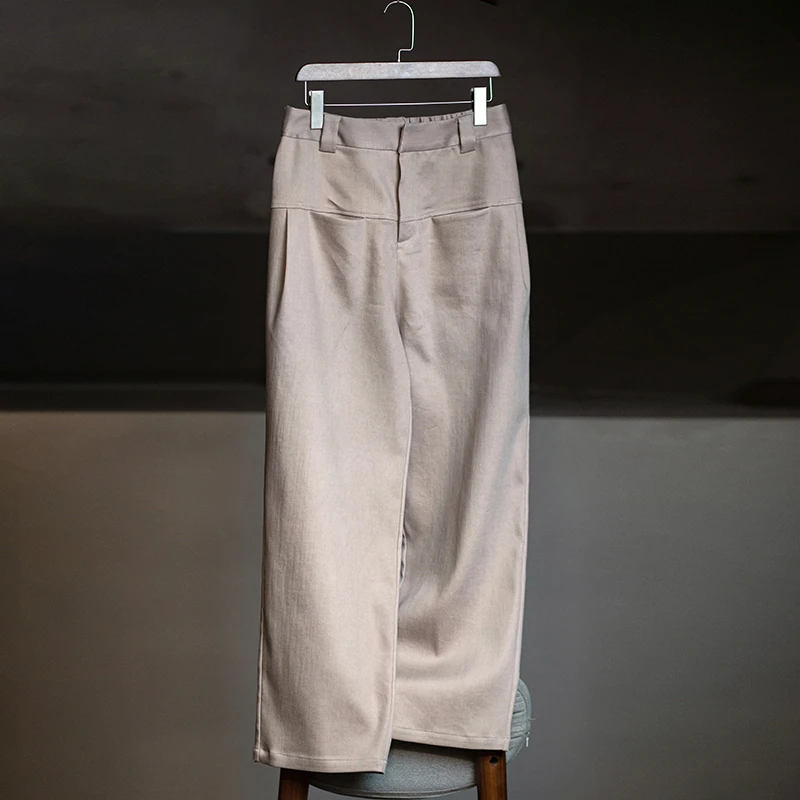 youyuansu/幽元素原创女装高腰时尚百搭女士简约宽松休闲裤