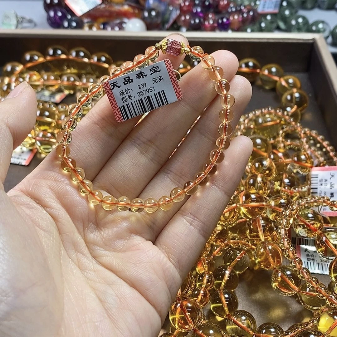 手链未镶嵌水晶黄水晶357951