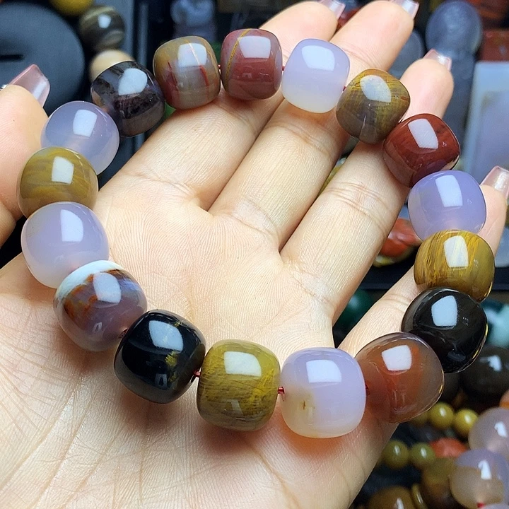 2***9硅化玉未镶嵌手串