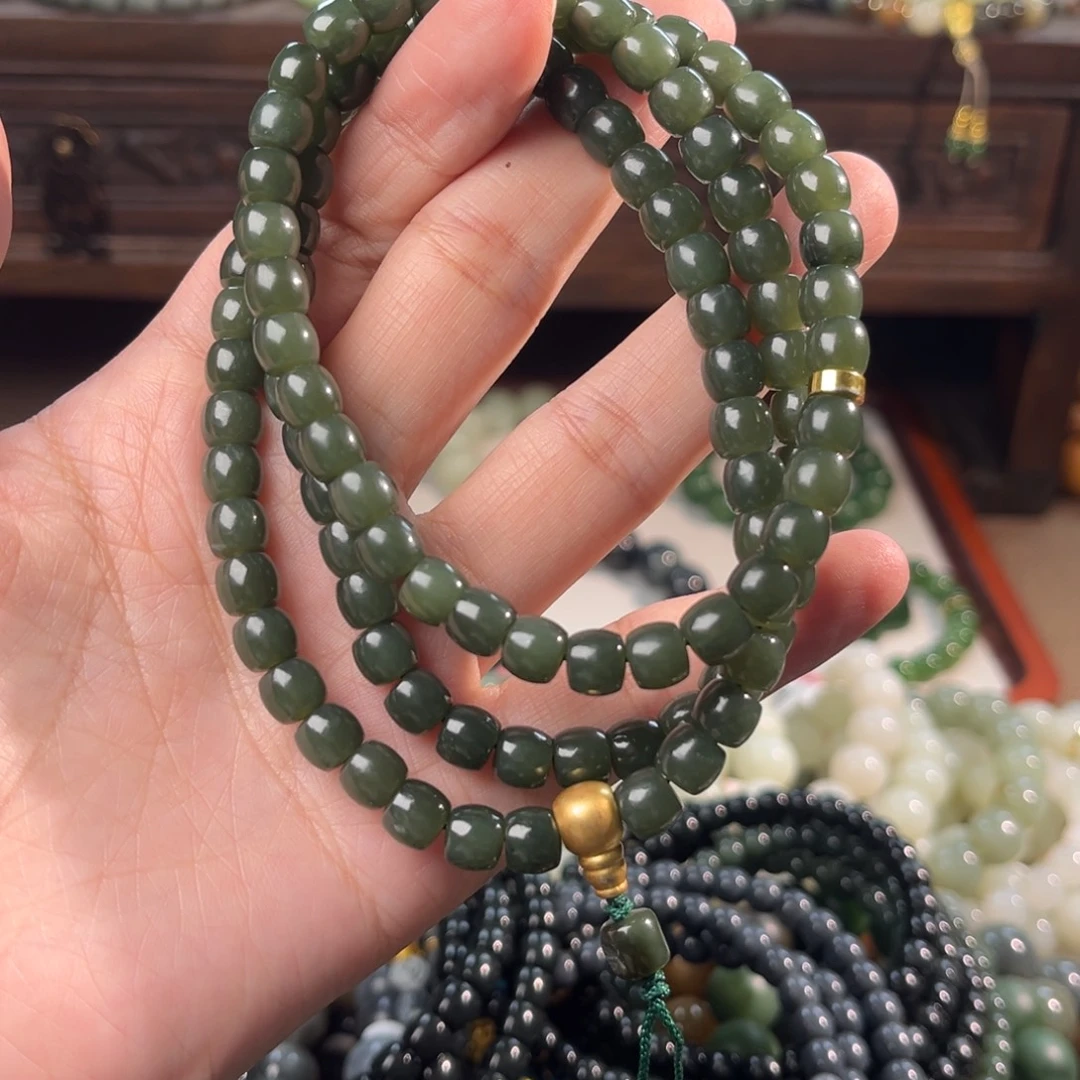 和田玉未镶嵌手链