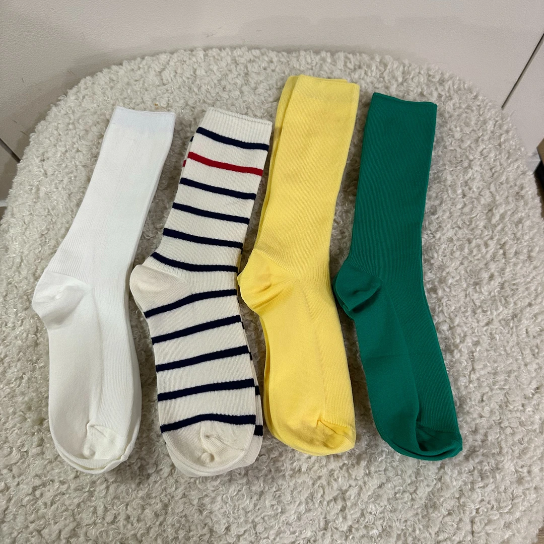 东大门夏季洋气彩色堆堆袜/NO退换