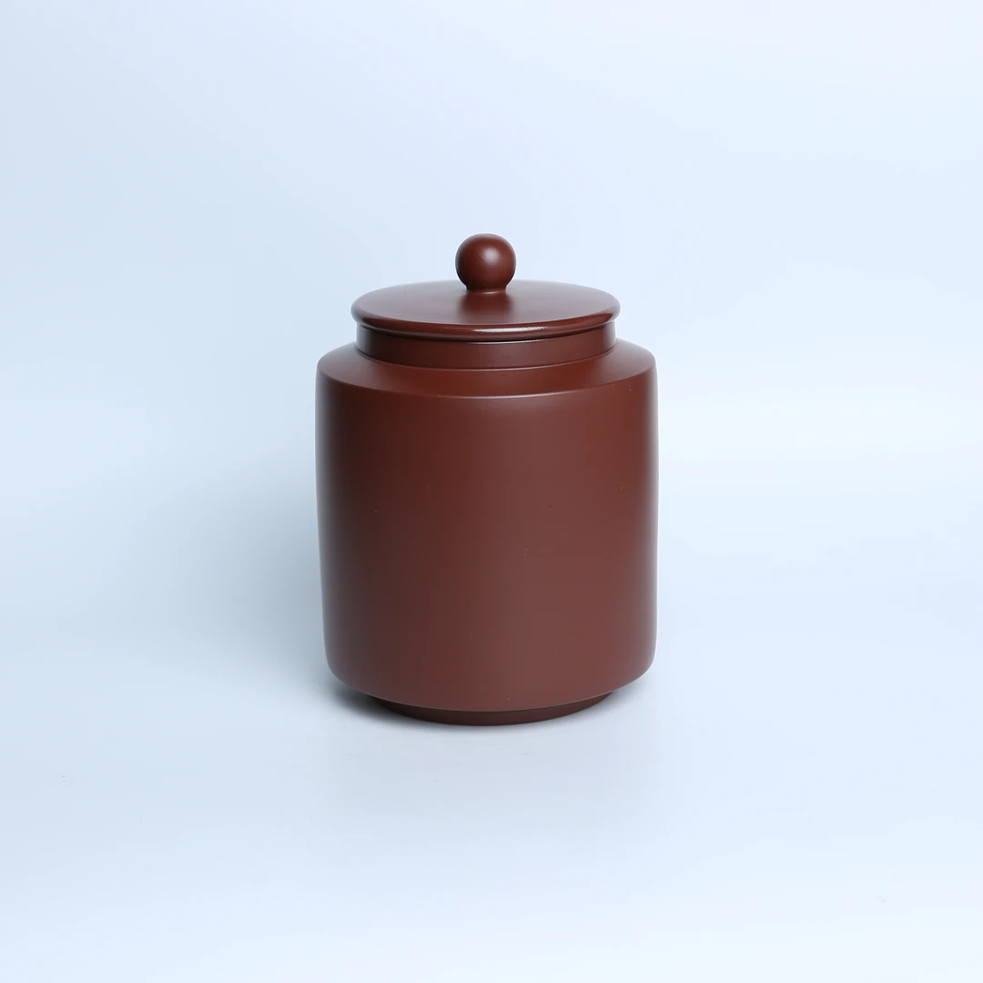 002 一斤装 精品老紫泥原矿 家用 宜兴原矿紫砂精品茶叶罐
