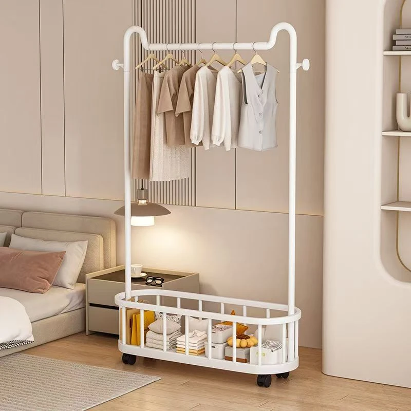 卧室简约落地衣帽架可移动轻奢晾衣服家用立式衣服架宿舍衣帽架