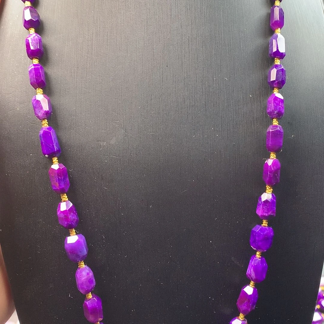 苏纪石（舒俱来）项链18K金镶嵌