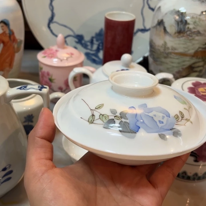 瓷景德镇陶瓷釉中彩