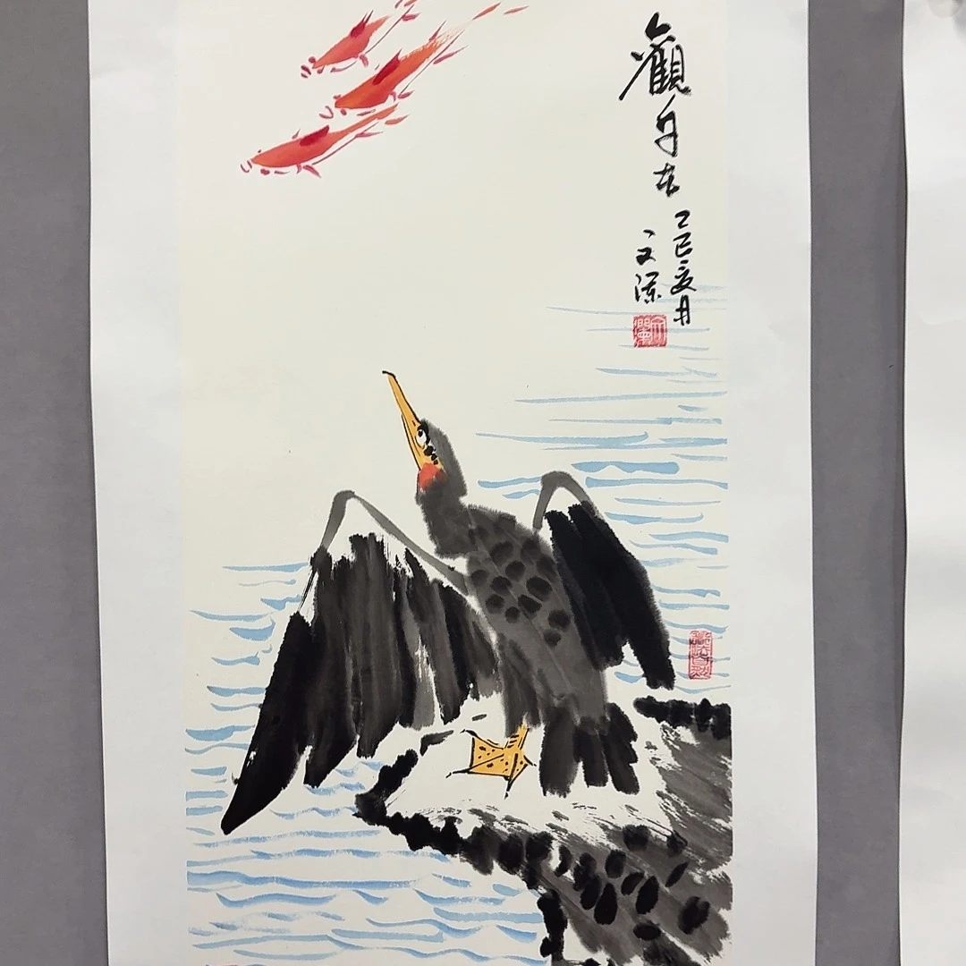 国画亲笔手绘放心去藏
