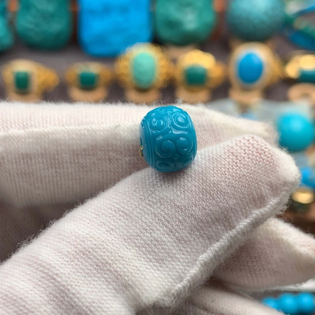绿松石未镶嵌绿松石9*8mm