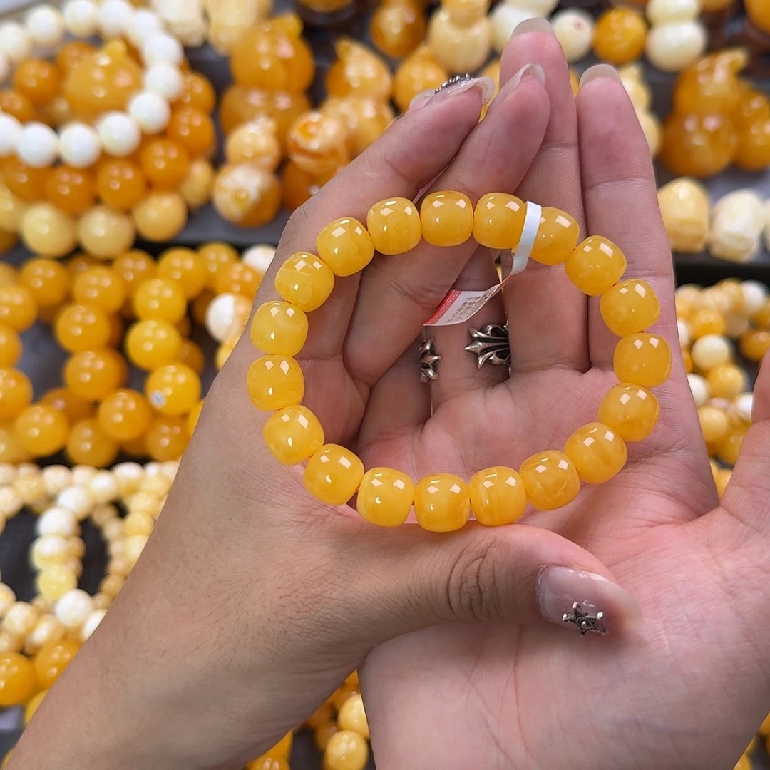 蜜蜡未镶嵌珠宝奇石同料12mm