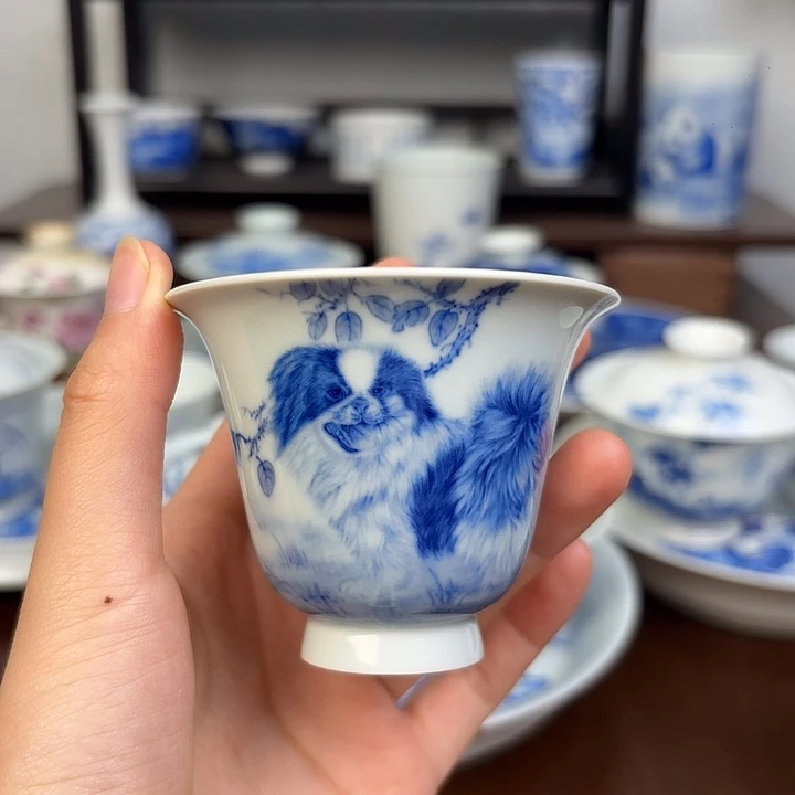 杯子手工手绘小狗杯子