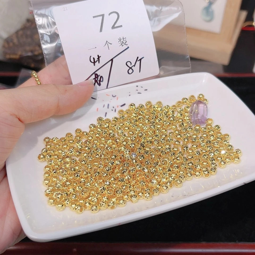 紫晶珠宝半成品银S925镀金镶嵌72