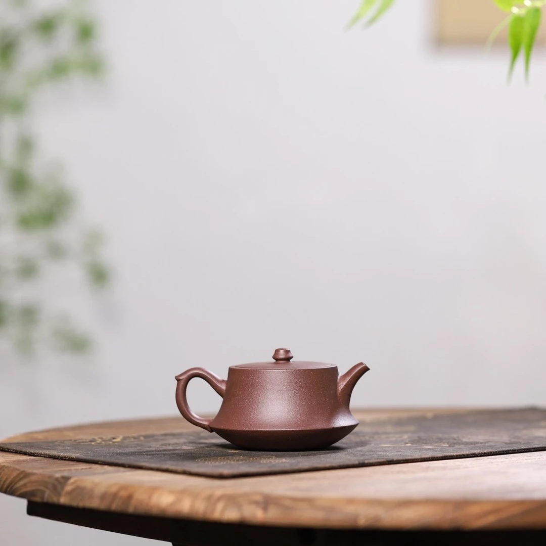 宜兴紫砂壶原矿全手工老紫泥正宗卡盖茶壶功夫茶具柱础小品