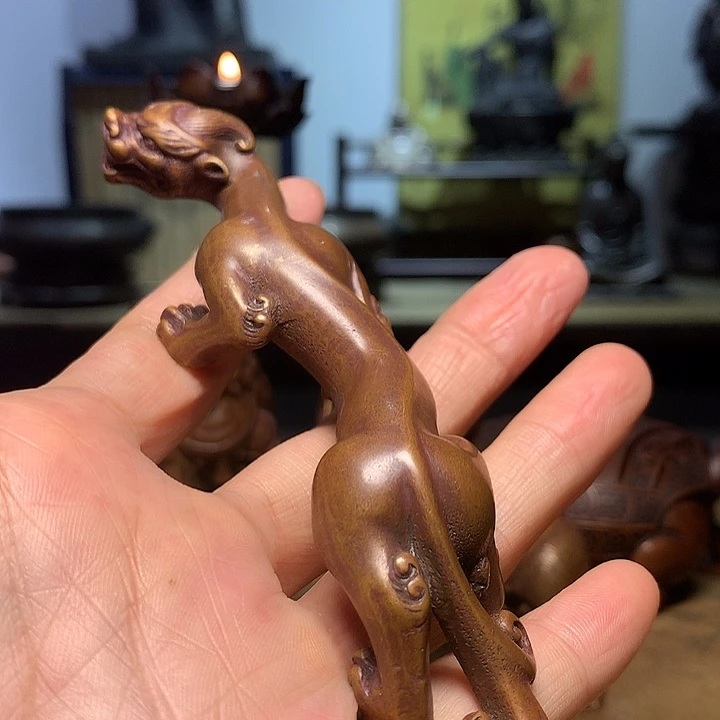 铜螭龙 茶宠 摆件