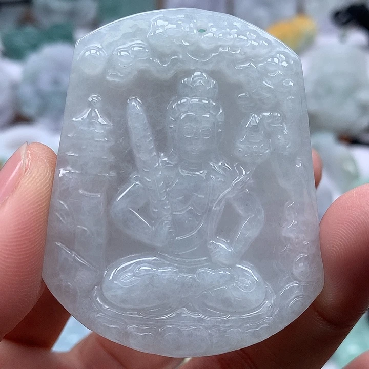 翡翠未镶嵌颈饰虚空藏菩萨福利