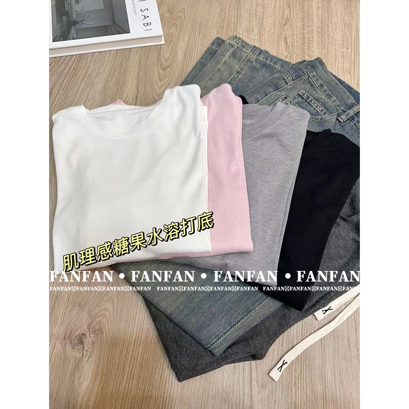 【肌理感糖果水溶打底】巨好看！欧若风春装洋气时尚百搭水溶打底