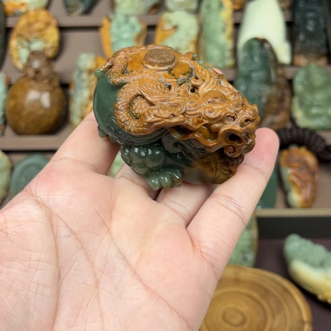 一***高岫岩河磨玉（透闪石质玉）未镶嵌把件