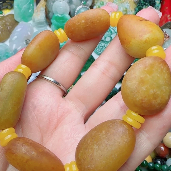 和田玉未镶嵌颈饰天然A货35