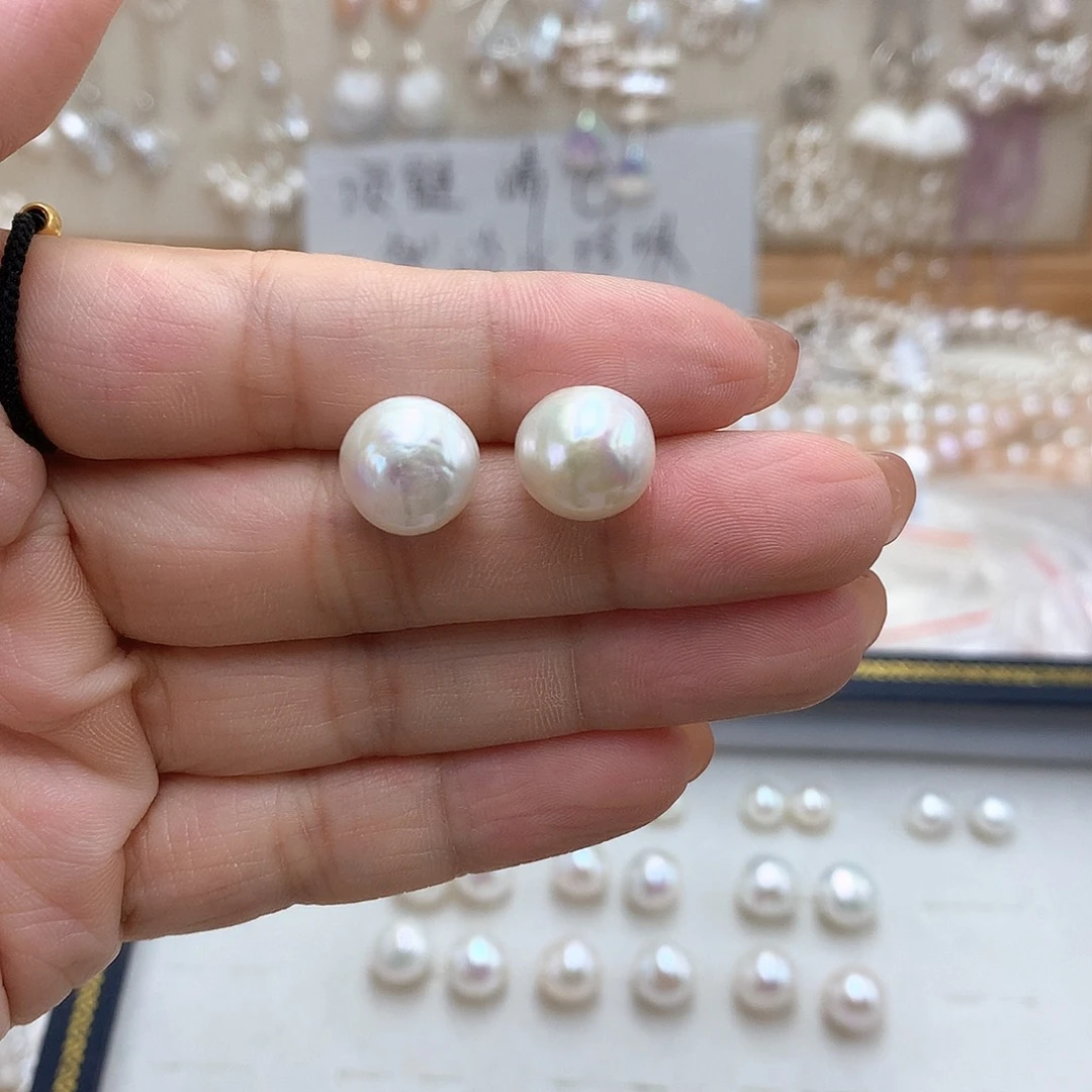合金耳饰淡水珍珠