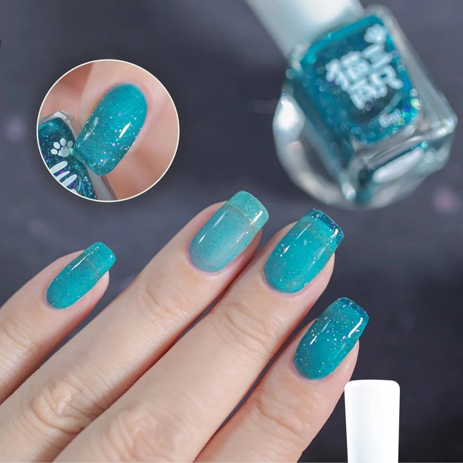 猫三两只12ml纯色指甲油快干油性持久免烤显白透亮