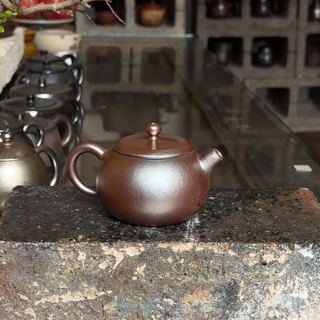 建水紫陶紫泥柴烧茶具