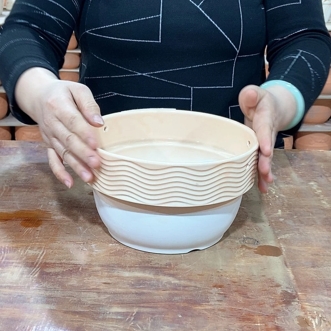 红陶陶瓷花盆008