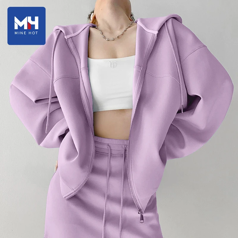 唐狮集团MH卫衣女款2025新款爆款小个子拉链开衫薄外套女春秋款S