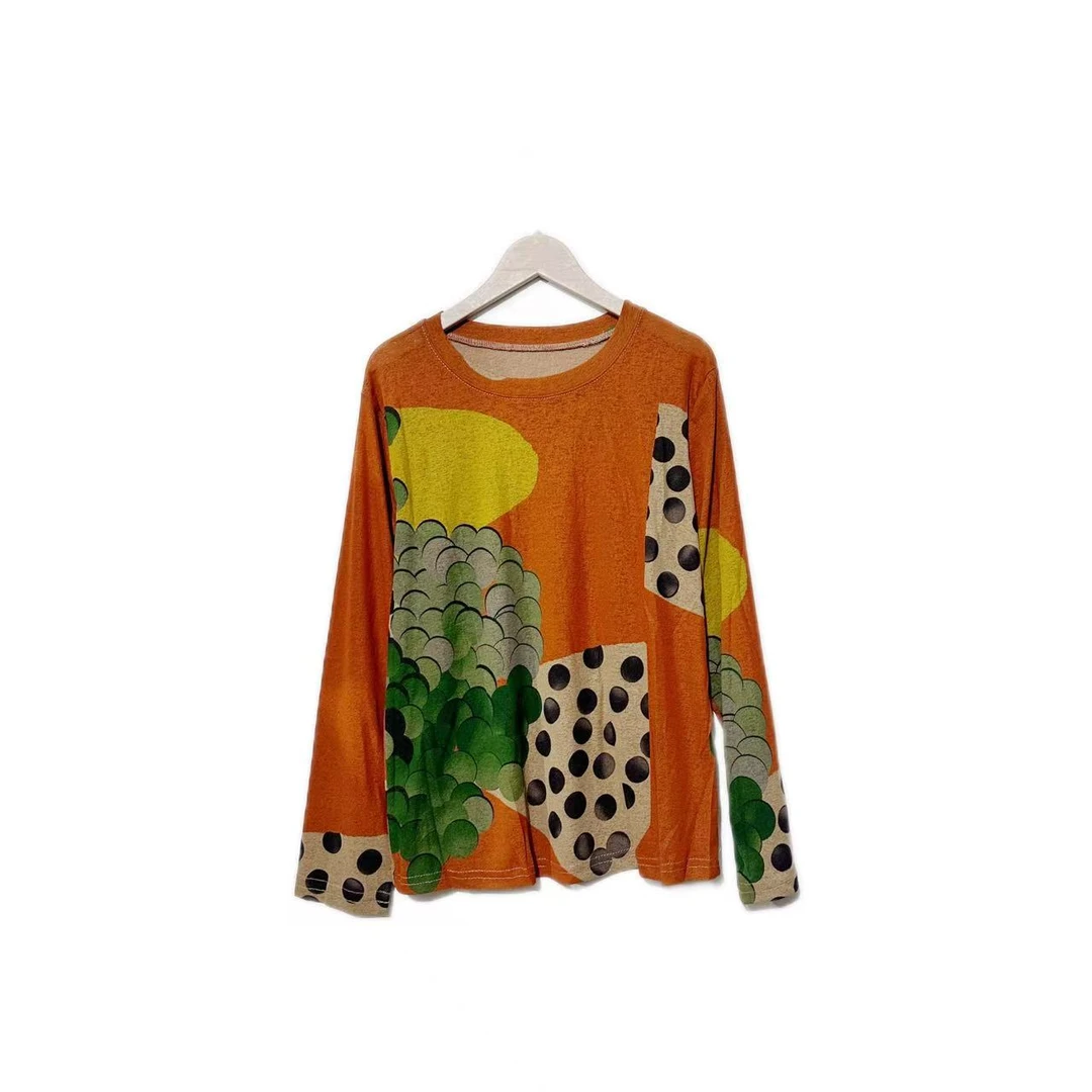 【T恤】秋冬季高档新款上衣设计感时装女装服装5012[BN]Q