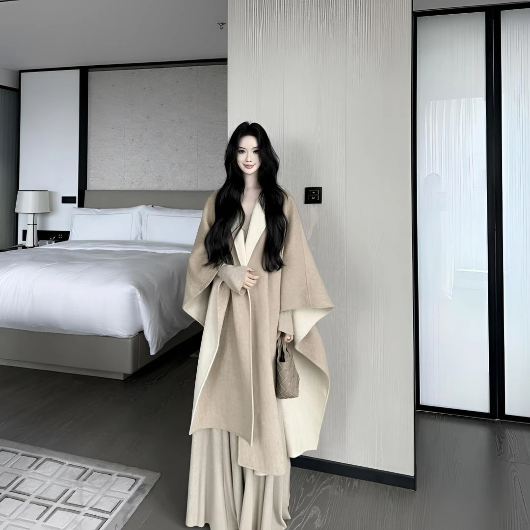 有洧Youwei【北京记忆】气质轻奢法式时尚正反两穿 大衣25SS0606